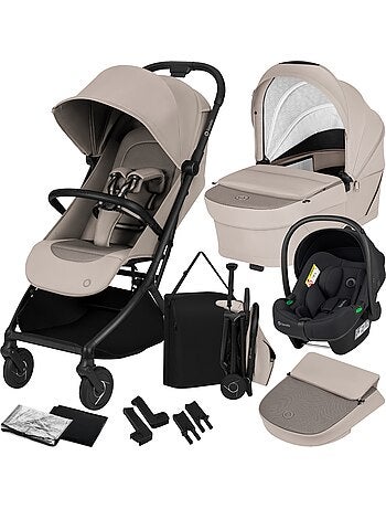 Cochecito 3 en 1 LIONELO Sia - Ultraligero - Pack compacto - Capazo - Silla de coche - Accesorios