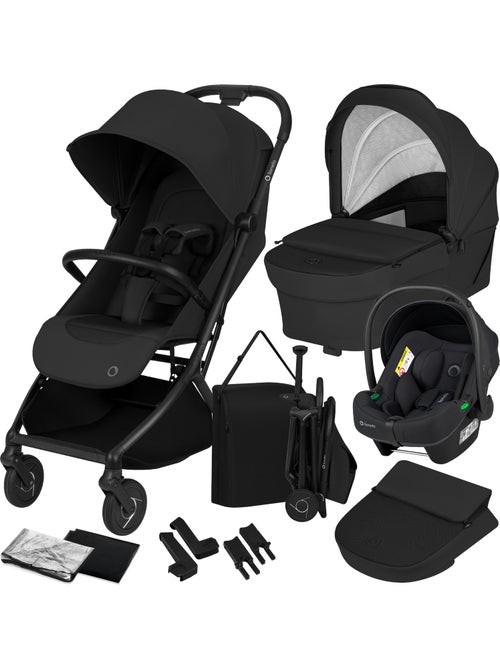 Cochecito 3 en 1 LIONELO Sia - Ultraligero - Pack compacto - Capazo - Silla de coche - Accesorios - Kiabi Cochecito 3 en 1 LIONELO Sia - Ultraligero - Pack compacto - Capazo - Silla de coche - Accesorios - Kiabi