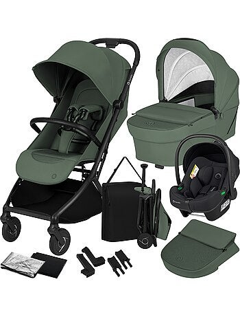 Cochecito 3 en 1 LIONELO Sia - Ultraligero - Pack compacto - Capazo - Silla de coche - Accesorios