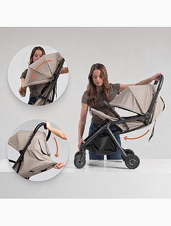 Cochecito 3 en 1 LIONELO Sia - Ultraligero - Pack compacto - Capazo - Silla de coche - Accesorios