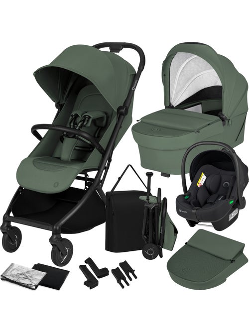 Cochecito 3 en 1 LIONELO Sia - Ultraligero - Pack compacto - Capazo - Silla de coche - Accesorios - Kiabi Cochecito 3 en 1 LIONELO Sia - Ultraligero - Pack compacto - Capazo - Silla de coche - Accesorios - Kiabi