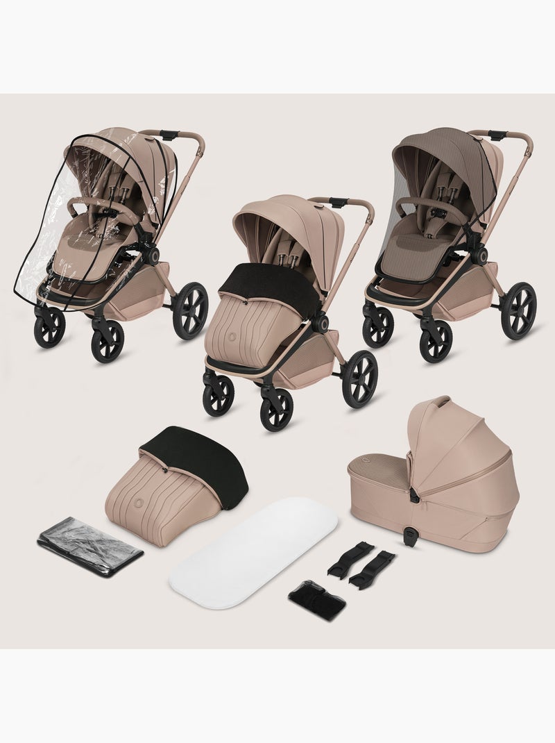 Cochecito combinado 2 en 1 LIONELO Freya - Capazo - Accesorios Beige - Kiabi