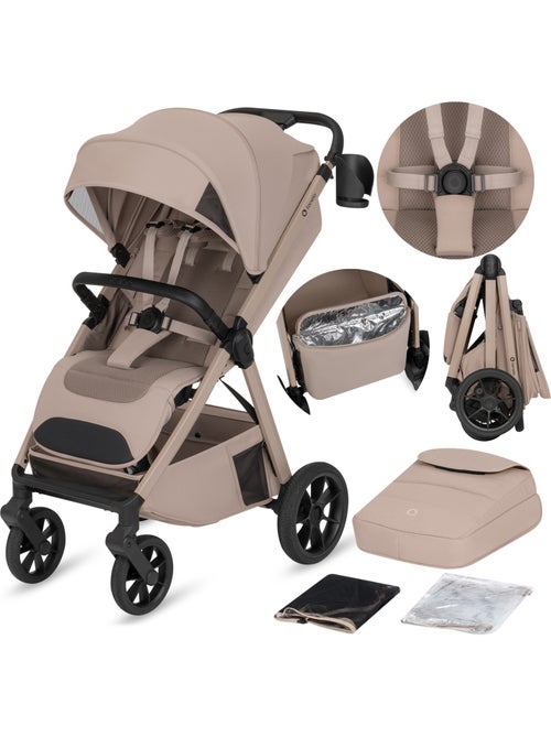 Cochecito compacto lionelo bett- ligero y plegable - hasta 22 kg - Kiabi Cochecito compacto lionelo bett- ligero y plegable - hasta 22 kg - Kiabi