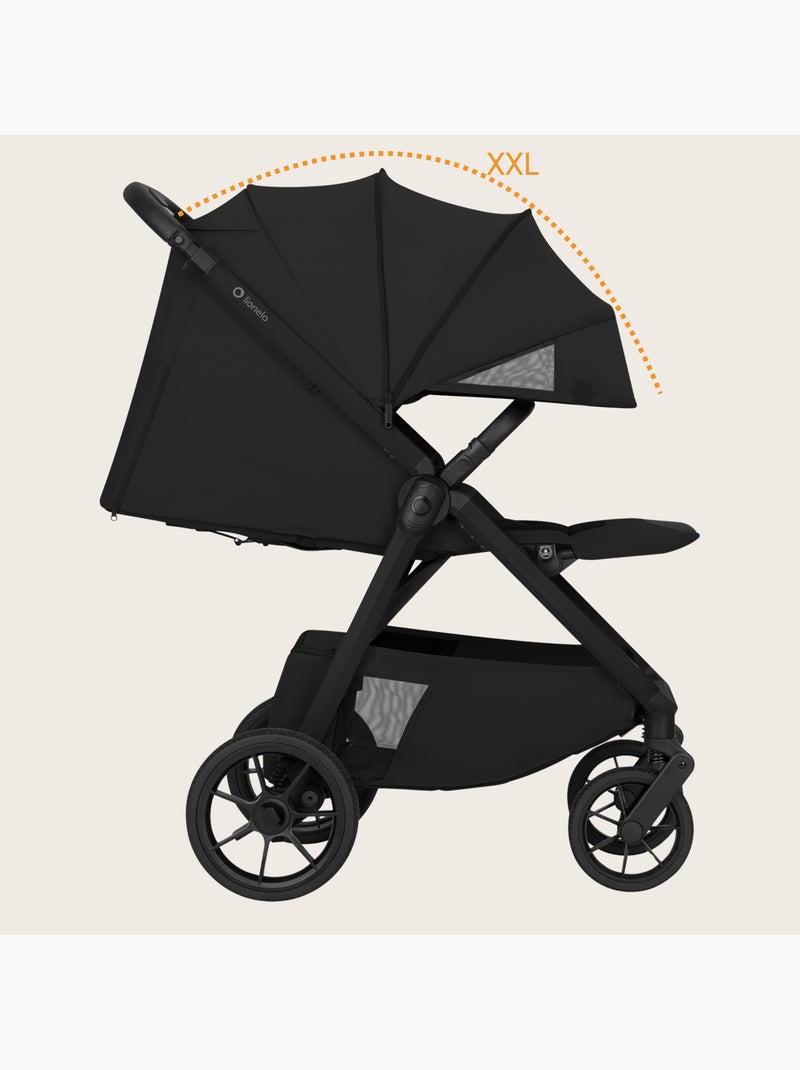 Cochecito compacto lionelo bett- ligero y plegable - hasta 22 kg Negro - Kiabi