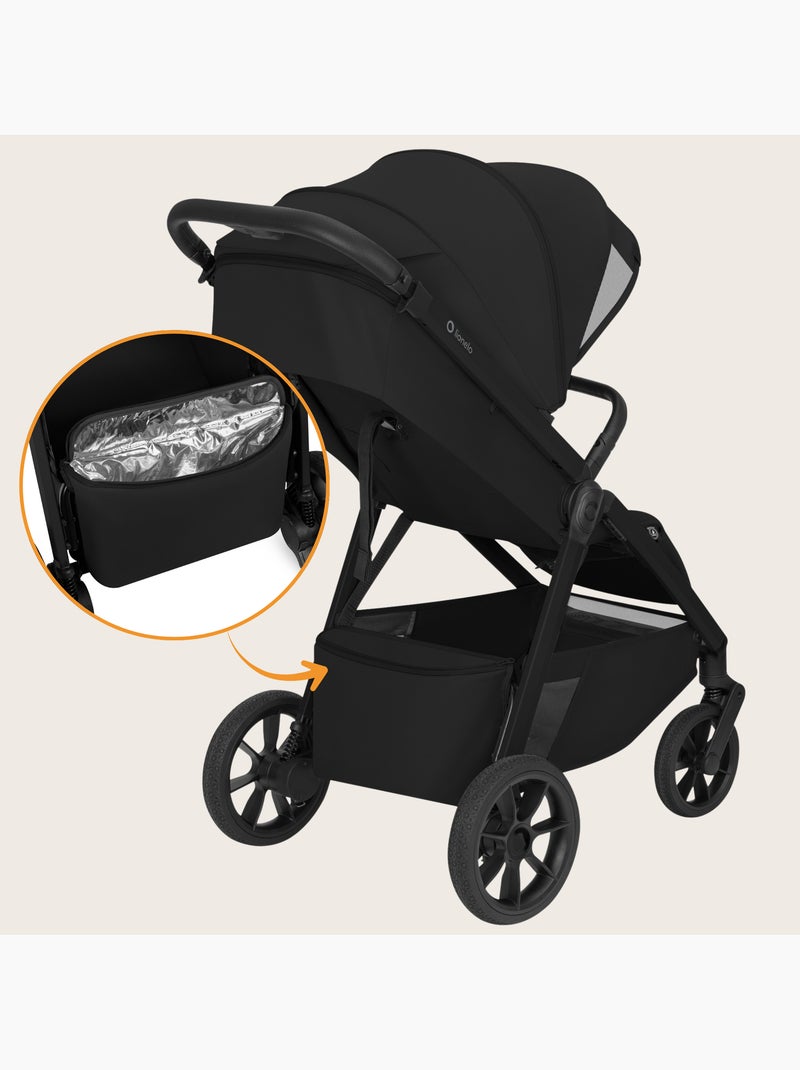 Cochecito compacto lionelo bett- ligero y plegable - hasta 22 kg Negro - Kiabi