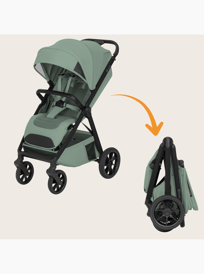 Cochecito compacto lionelo bett- ligero y plegable - hasta 22 kg Verde - Kiabi