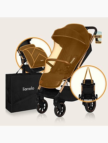 Cochecito compacto LIONELO Cloe - Ligero y plegable - Hasta 22 kg