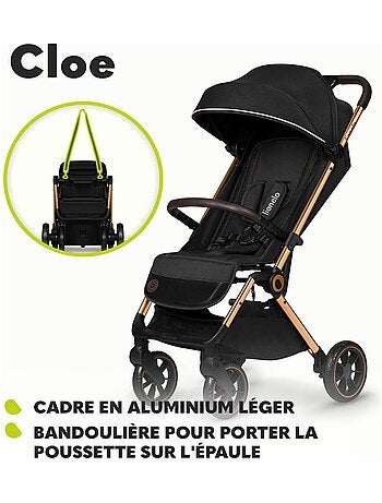 Cochecito compacto LIONELO Cloe - Ligero y plegable - Hasta 22 kg