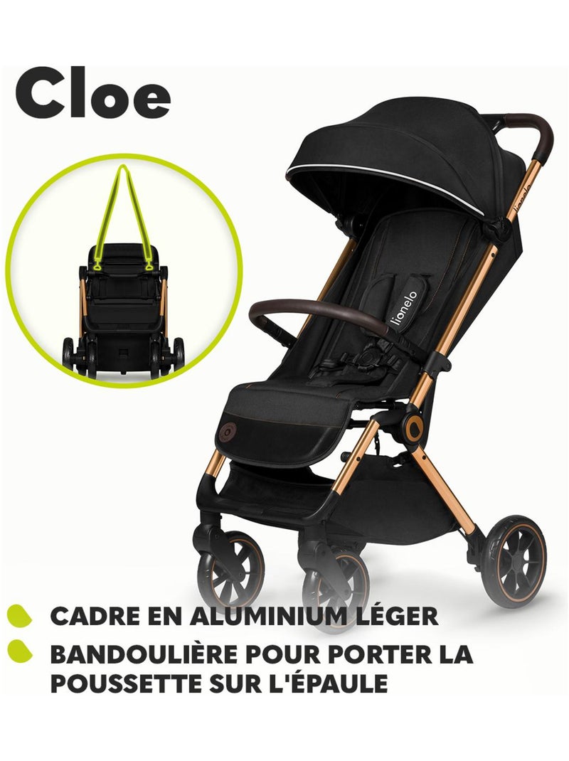 Cochecito compacto LIONELO Cloe - Ligero y plegable - Hasta 22 kg Negro Verde - Kiabi