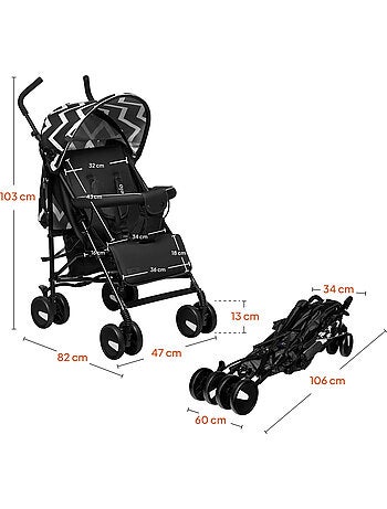 Cochecito plegable compacto LIONELO Elia - Ligero - 6-36 meses - Mosquitera incluida