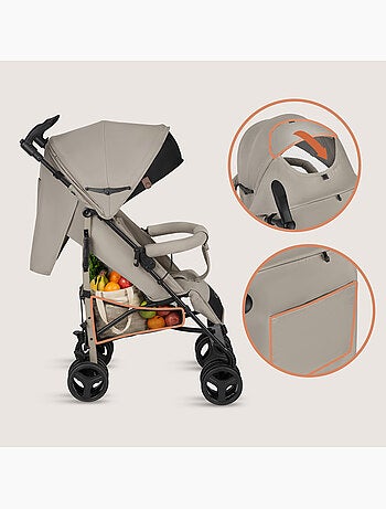 Cochecito compacto LIONELO Irma - 6-36 meses - Mosquitera incluida - Ligero - Amortiguadores delante