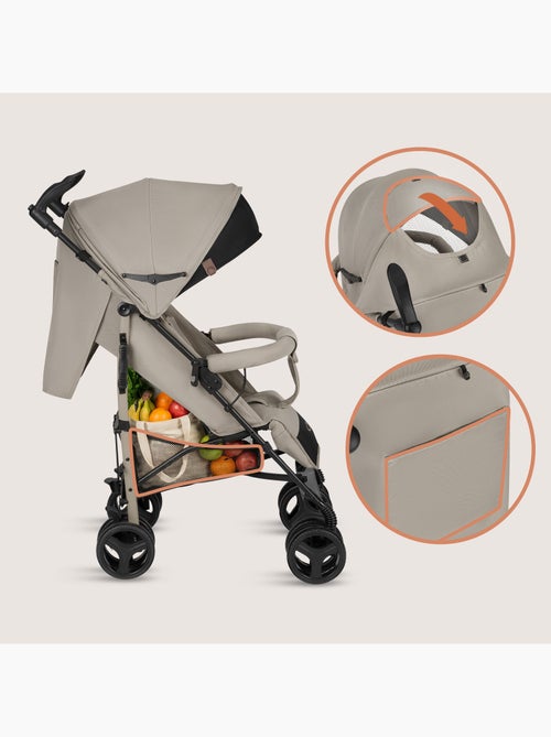 Cochecito compacto LIONELO Irma - 6-36 meses - Mosquitera incluida - Ligero - Amortiguadores delante - Kiabi