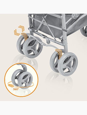 Cochecito compacto LIONELO Irma - 6-36 meses - Mosquitera incluida - Ligero - Amortiguadores delante