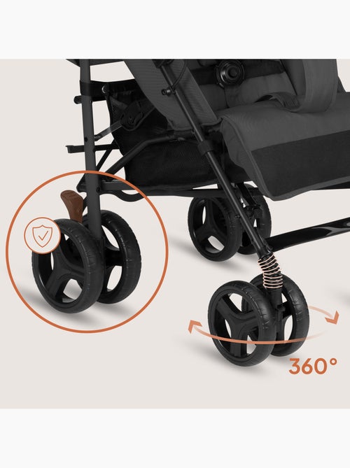 Cochecito compacto LIONELO Irma - 6-36 meses - Mosquitera incluida - Ligero - Amortiguadores delante - Kiabi