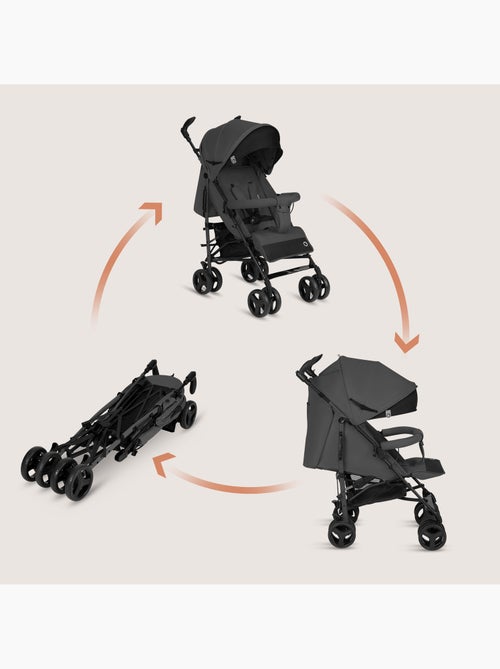 Cochecito compacto LIONELO Irma - 6-36 meses - Mosquitera incluida - Ligero - Amortiguadores delante - Kiabi