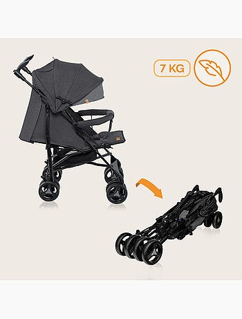 Cochecito compacto LIONELO Irma - 6-36 meses - Mosquitera incluida - Ligero - Amortiguadores delante