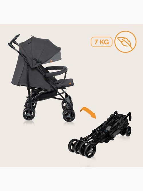 Cochecito compacto LIONELO Irma - 6-36 meses - Mosquitera incluida - Ligero - Amortiguadores delante - Kiabi