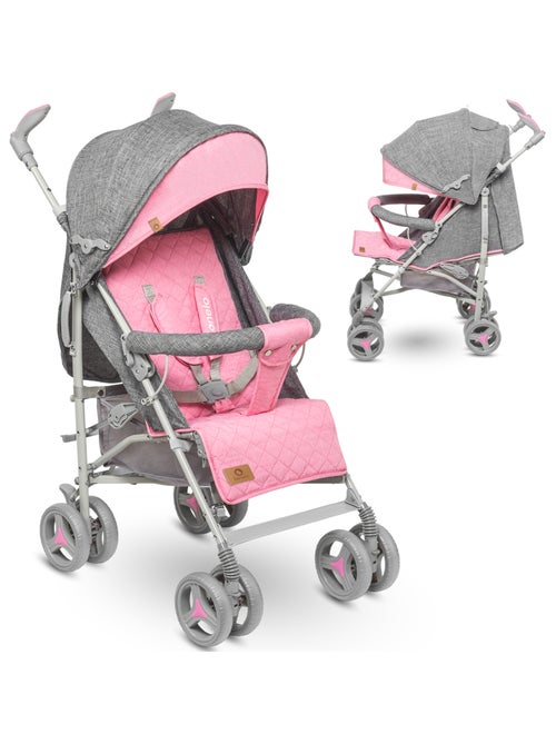 Cochecito compacto LIONELO Irma - 6-36 meses - Mosquitera incluida - Ligero - Amortiguadores delante - Kiabi