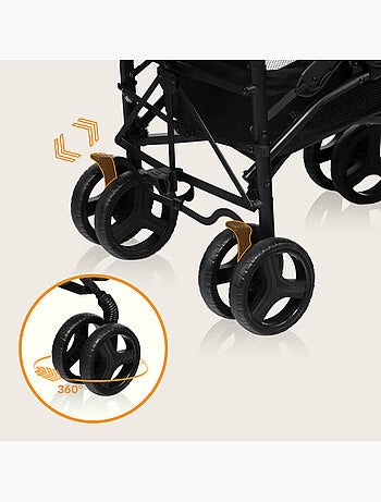 Cochecito compacto LIONELO Irma - 6-36 meses - Mosquitera incluida - Ligero - Amortiguadores delante