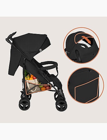 Cochecito compacto LIONELO Irma - 6-36 meses - Mosquitera incluida - Ligero - Amortiguadores delante