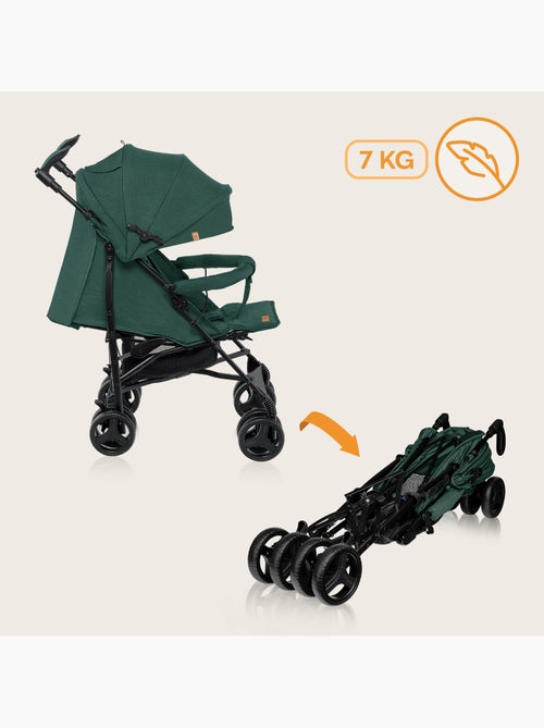 Cochecito compacto LIONELO Irma - 6-36 meses - Mosquitera incluida - Ligero - Amortiguadores delante - Kiabi