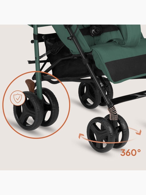 Cochecito compacto LIONELO Irma - 6-36 meses - Mosquitera incluida - Ligero - Amortiguadores delante - Kiabi