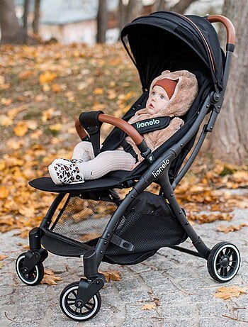 Cochecito compacto LIONELO Julie One - Hasta 22 kg - Ligero y plegable - Accesorios