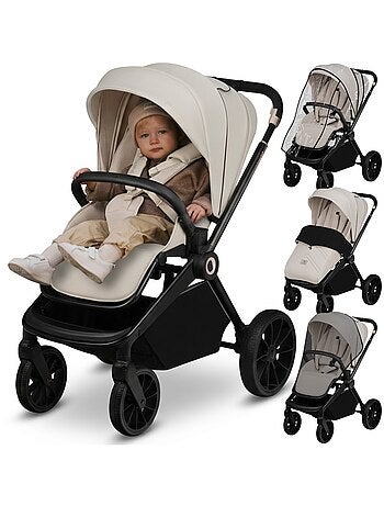 Cochecito compacto LIONELO Mika Plus - Hasta 22 kg - Ligero y plegable - Accesorios