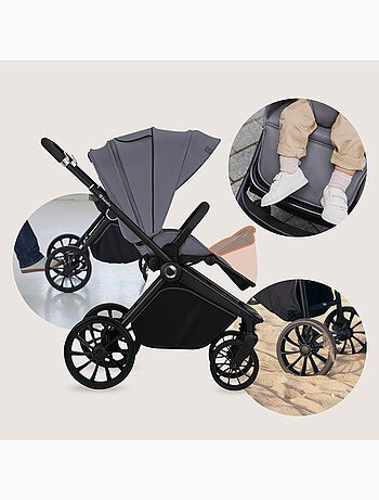 Cochecito compacto LIONELO Mika Plus - Hasta 22 kg - Ligero y plegable - Accesorios
