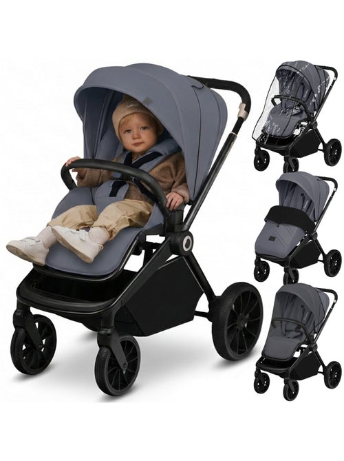 Cochecito compacto LIONELO Mika Plus - Hasta 22 kg - Ligero y plegable - Accesorios - Kiabi Cochecito compacto LIONELO Mika Plus - Hasta 22 kg - Ligero y plegable - Accesorios - Kiabi