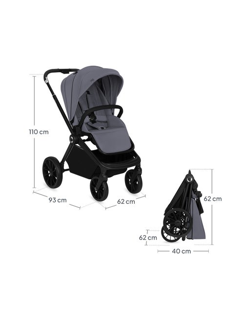 Cochecito compacto LIONELO Mika Plus - Hasta 22 kg - Ligero y plegable - Accesorios - Kiabi Cochecito compacto LIONELO Mika Plus - Hasta 22 kg - Ligero y plegable - Accesorios - Kiabi