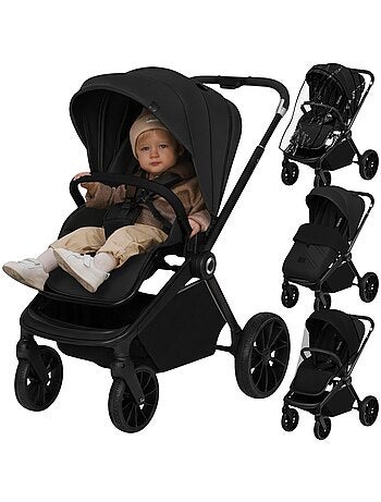 Cochecito compacto LIONELO Mika Plus - Hasta 22 kg - Ligero y plegable - Accesorios