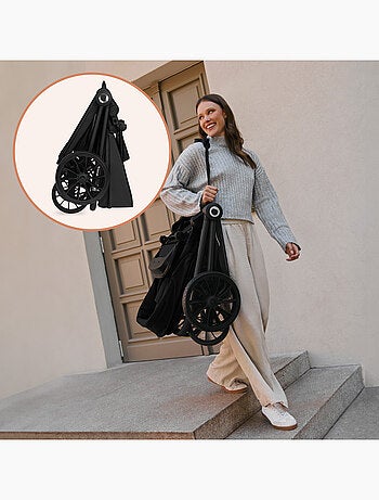 Cochecito compacto LIONELO Mika Plus - Hasta 22 kg - Ligero y plegable - Accesorios