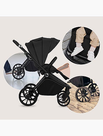 Cochecito compacto LIONELO Mika Plus - Hasta 22 kg - Ligero y plegable - Accesorios