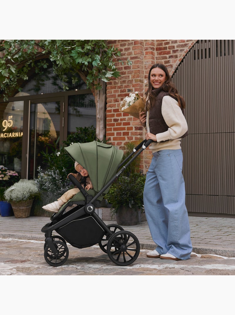 Cochecito compacto LIONELO Mika Plus - Hasta 22 kg - Ligero y plegable - Accesorios Verde - Kiabi