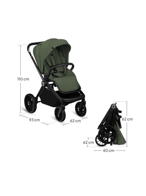 Cochecito compacto LIONELO Mika Plus - Hasta 22 kg - Ligero y plegable - Accesorios - Kiabi Cochecito compacto LIONELO Mika Plus - Hasta 22 kg - Ligero y plegable - Accesorios - Kiabi