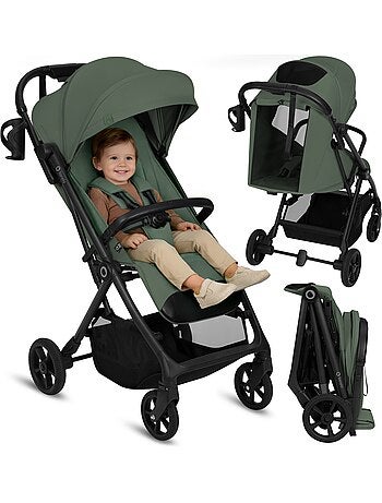 Cochecito compacto LIONELO Tansi - Amortiguación - Ligero - Plegable con una sola mano - Mosquitera