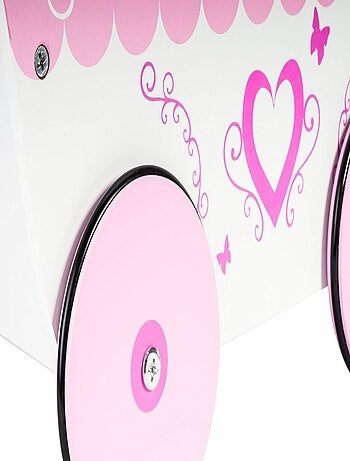 Cochecito de muñecas madera rosa andador Mamabrum
