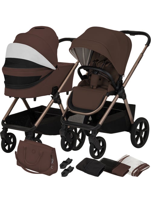Cochecito dúo LIONELO Carmine - Hasta 22 kg - Pack de cochecito, capazo y accesorios - Kiabi