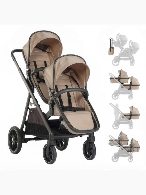 Cochecito gemelar 2en1 Duo, también apto como cochecito para hermanos – babyGo - Kiabi