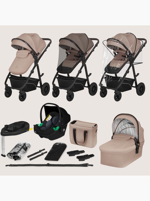 Cochecito LIONELO Bianka 4 en 1 - Cochecito + Capazo + Silla de Auto + Base ISOFIX 180° - Kiabi