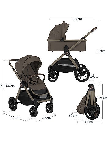 Cochecito LIONELO Layla Trio - Hasta 22 kg - Cochecito, Capazo, Silla de Auto y Accesorios