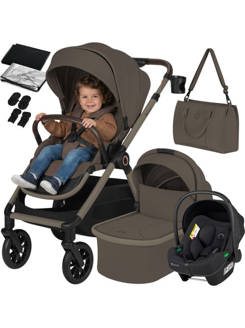 Cochecito LIONELO Layla Trio - Hasta 22 kg - Cochecito, Capazo, Silla de Auto y Accesorios - Kiabi