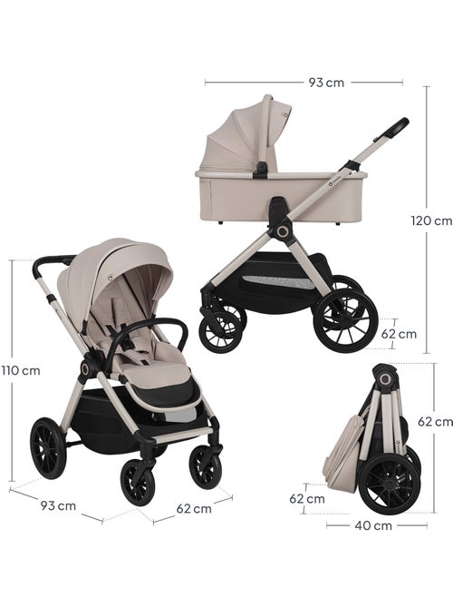 Cochecito LIONELO Layla Trio - Hasta 22 kg - Cochecito, Capazo, Silla de Auto y Accesorios - Kiabi