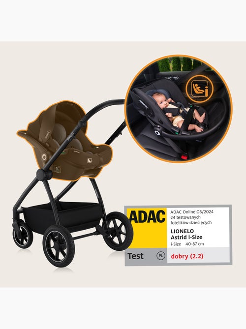 Cochecito LIONELO Meril 3 en 1: Pack de cochecito, capazo, silla de auto, bolso y accesorios - Kiabi