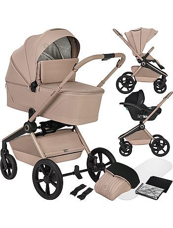 Cochecito multifunción 3 en 1 LIONELO Freya - Capazo - Silla y Silla de coche Astrid i-Size