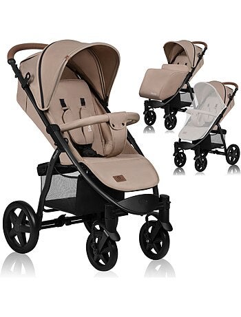 Cochecito todoterreno LIONELO Annet Plus - Hasta 22 kg - Ruedas grandes - Accesorios