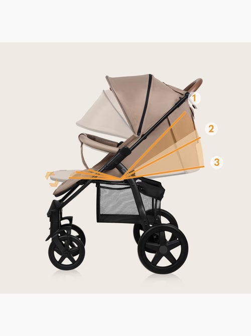 Cochecito todoterreno LIONELO Annet Plus - Hasta 22 kg - Ruedas grandes - Accesorios - Kiabi