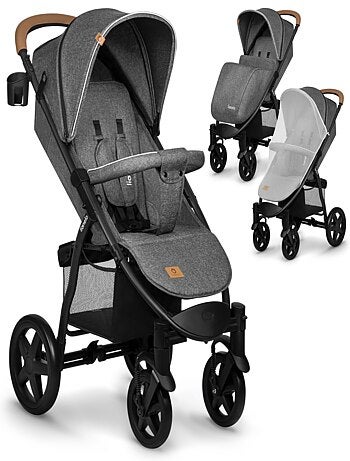 Cochecito todoterreno LIONELO Annet Plus - Hasta 22 kg - Ruedas grandes - Accesorios