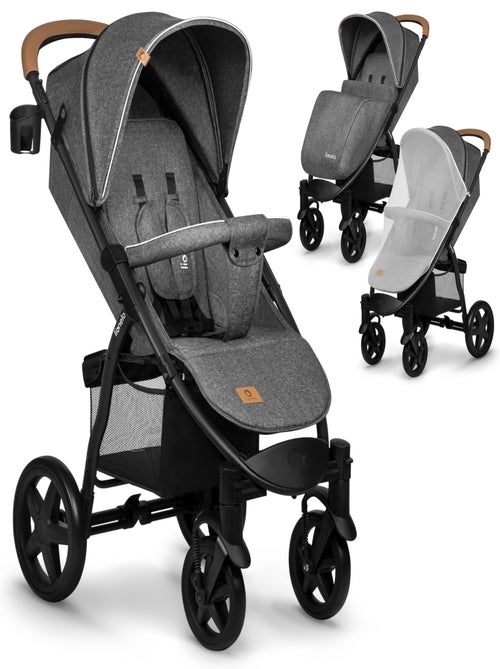Cochecito todoterreno LIONELO Annet Plus - Hasta 22 kg - Ruedas grandes - Accesorios - Kiabi